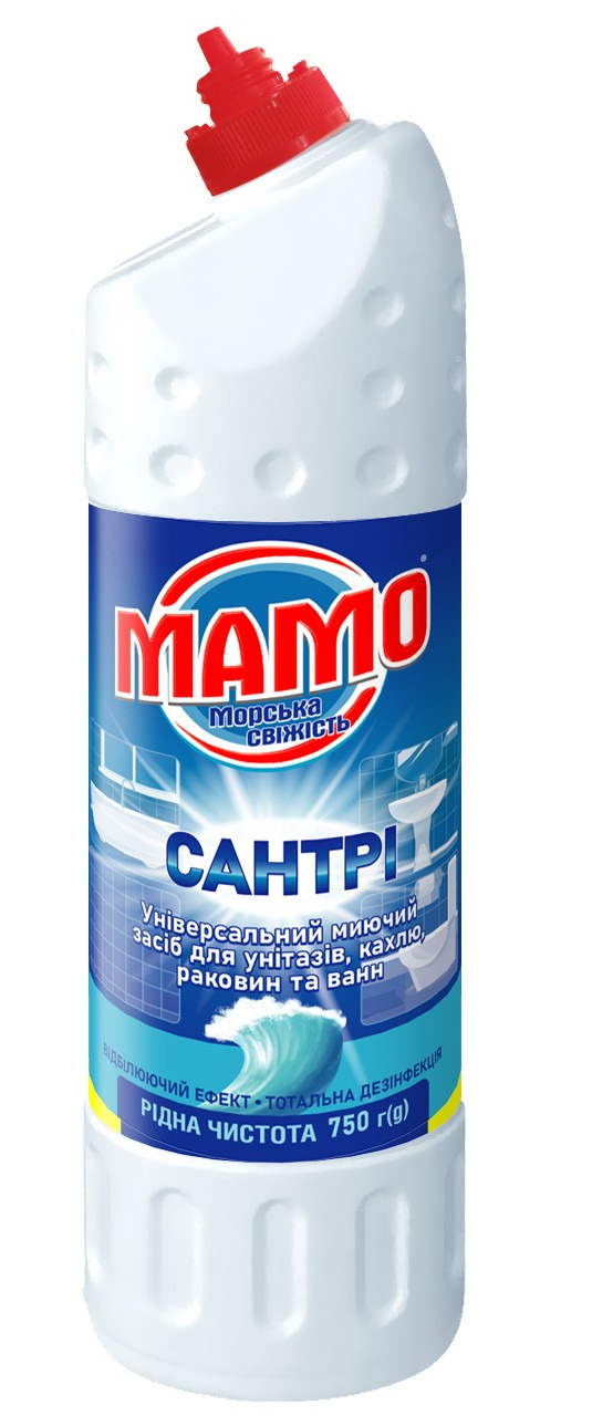 Універсальний миючий засіб для унітазів, кахлю, раковин та ван MAMO морська свіжість